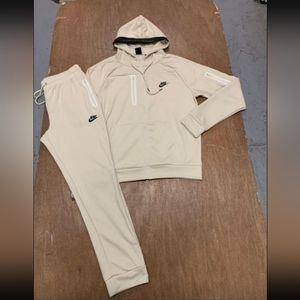 Cream Color Nike Set